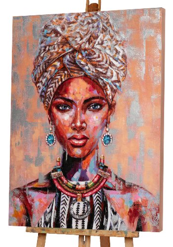 Schilderij Beauty met hoofddoek - Hiskiart