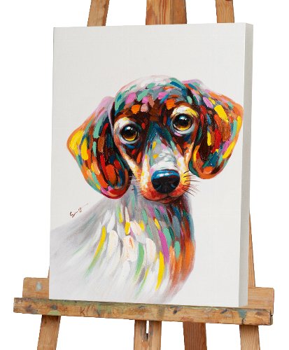 Schilderij Hond met zachte blik - Hiskiart
