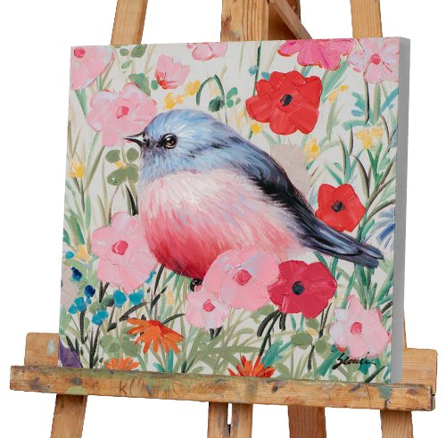 Cuadro Pájaro entre flores - Hiskiart