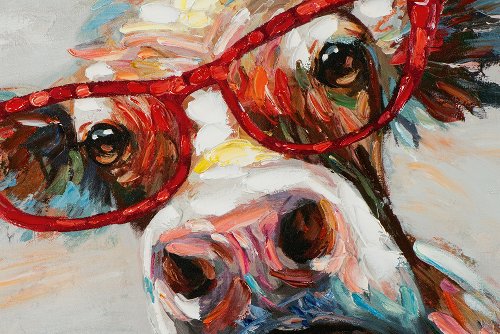 Schilderij Koe met een kijk - Hiskiart