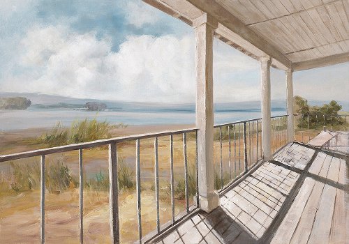 Schilderij Veranda View - Hiskiart