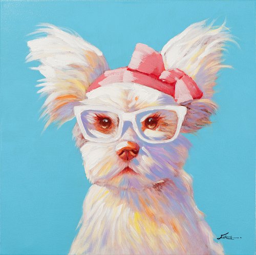 Cuadro Pink Puppy - Hiskiart