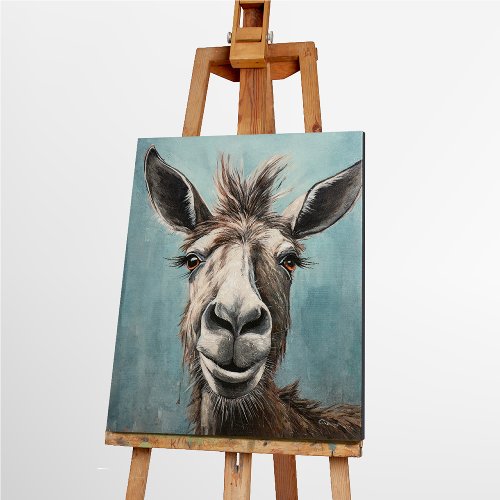 Schilderij Ezel met een glimlach - Hiskiart