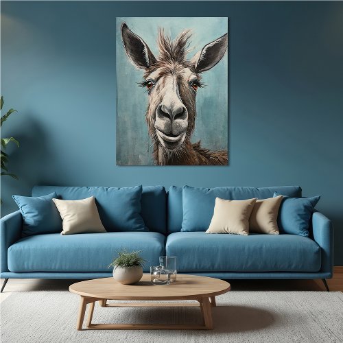 Schilderij Ezel met een glimlach - Hiskiart