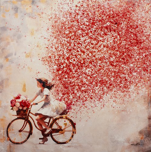 Cuadro Flowers in the Air - Hiskiart