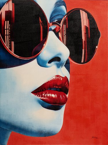 Schilderij Red Summer - Hiskiart