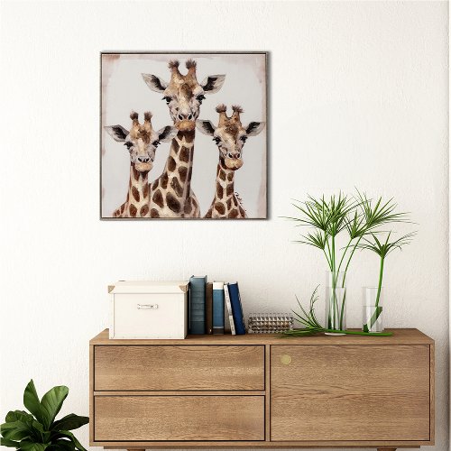 Cuadro Giraffentrio - Hiskiart