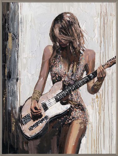 Schilderij Guitar Girl - Hiskiart