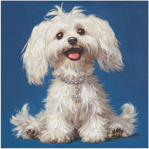 Cuadro White Fluffy - Hiskiart