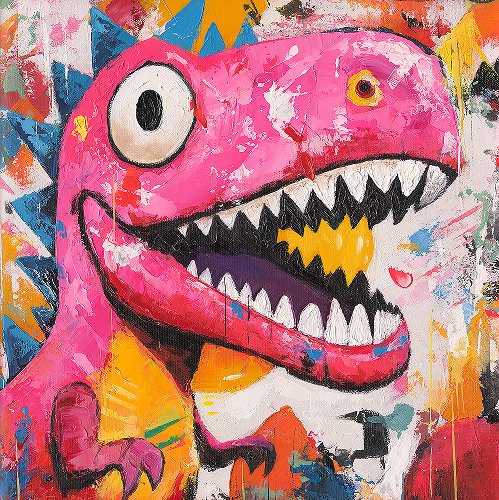 Cuadro Pinkasaurus - Hiskiart
