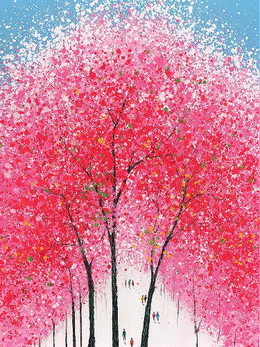 Schilderij Cherry Blossom Glow - Hiskiart