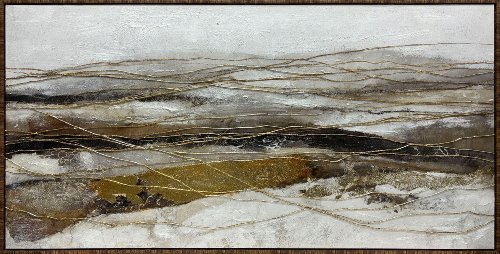 Schilderij Golden Flow - Hiskiart