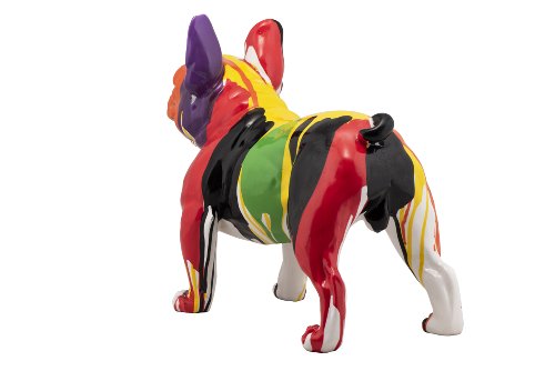 Sculptuur Kleurrijke buldog - Hiskiart