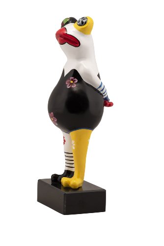 Sculptuur Kikker met bloemen - Hiskiart