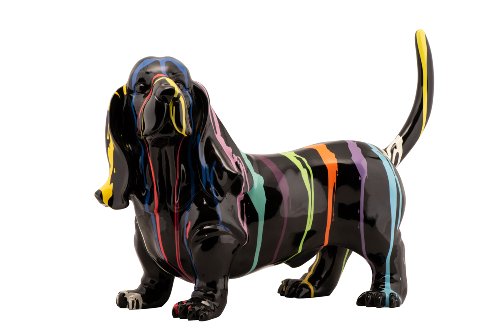 Sculptuur Hond met flaporen - Hiskiart