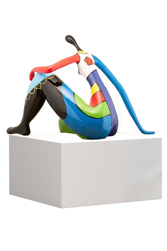 Sculptuur Flower Power Girl - Hiskiart