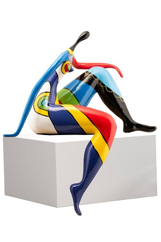 Sculptuur Flower Power Girl - Hiskiart