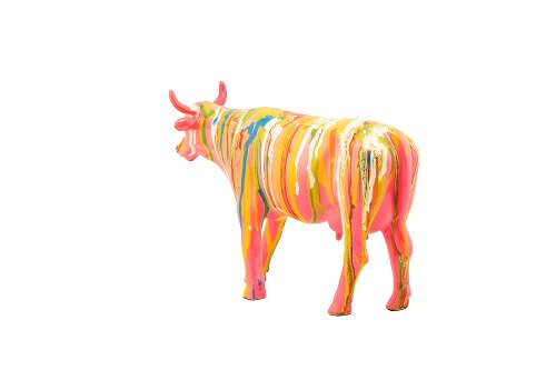 Sculptuur Kleurrijke koe II - Hiskiart