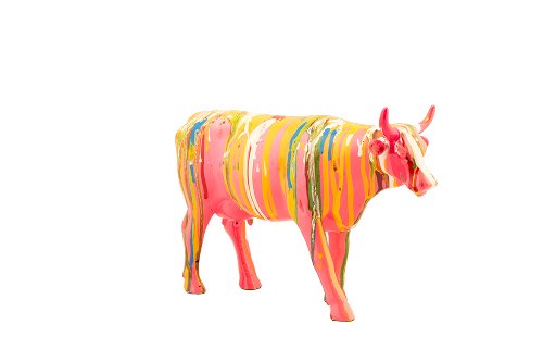 Sculptuur Kleurrijke koe II - Hiskiart