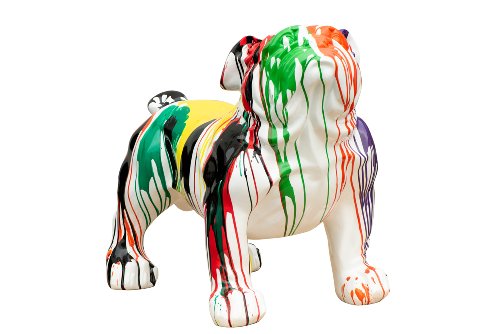 Sculptuur Kleurrijke hond XL - Hiskiart