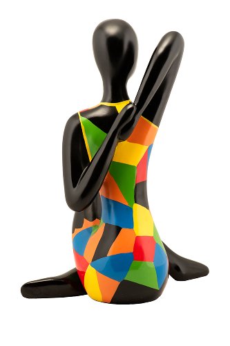 Sculptuur Relaxing Girl - Hiskiart