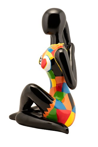 Sculptuur Relaxing Girl - Hiskiart