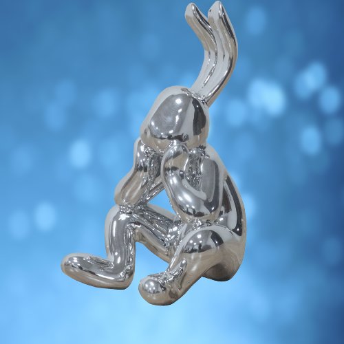 Sculptuur Silver Bunny - Hiskiart