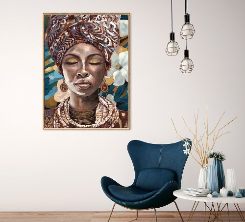 Schilderij Dreaming Beauty - Hiskiart