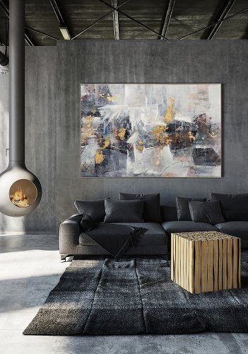 Schilderij Winter Gold - Hiskiart