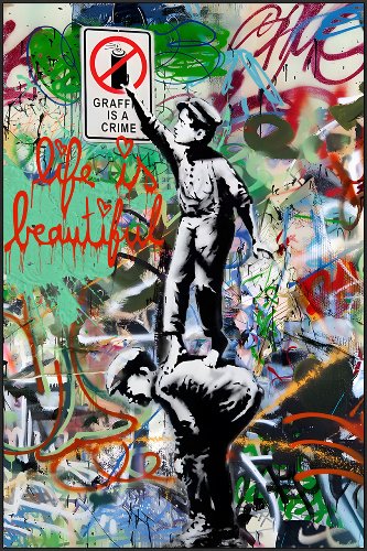 Schilderij Grafitty - Hiskiart