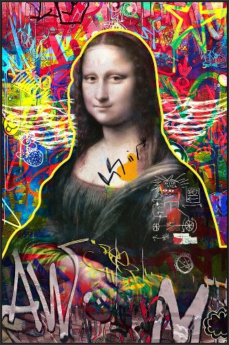 Schilderij Modern Lisa - Hiskiart