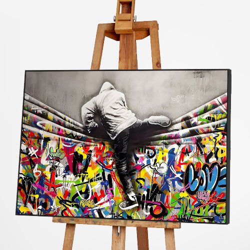 Schilderij De sprong - Hiskiart