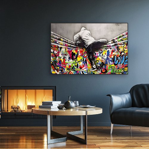 Schilderij De sprong - Hiskiart