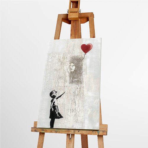 Schilderij Meisje met liefdesballon - Hiskiart