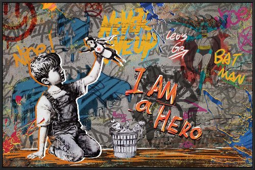 Schilderij I Am a Hero - Hiskiart