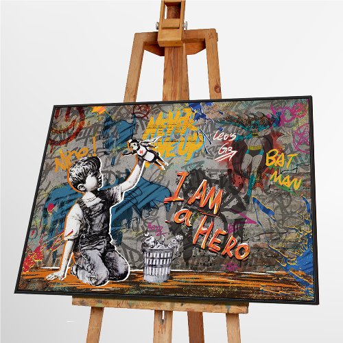 Schilderij I Am a Hero - Hiskiart