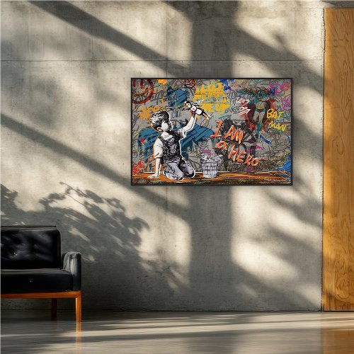 Schilderij I Am a Hero - Hiskiart