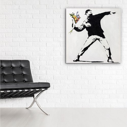 Schilderij Flower Thrower - Hiskiart