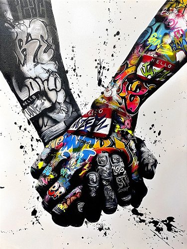 Schilderij Sterke band - Hiskiart