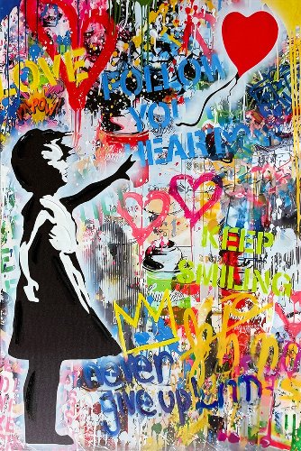 Schilderij Love in the Air - Hiskiart