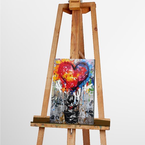 Schilderij Laat liefde vliegen - Hiskiart