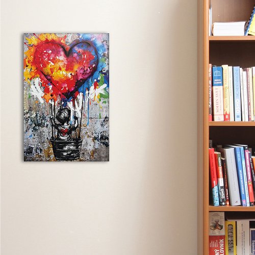Schilderij Laat liefde vliegen - Hiskiart
