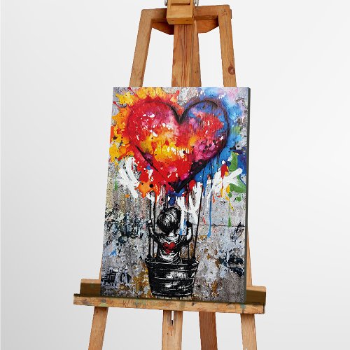 Schilderij Laat liefde vliegen - Hiskiart