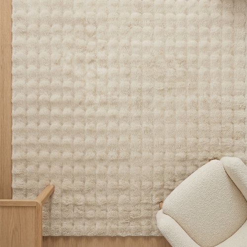 Vloerkleed Wolkjes crème - Hiskiart