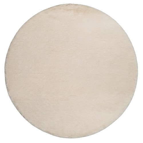 Vloerkleed Zachte wolk rond crème - Hiskiart