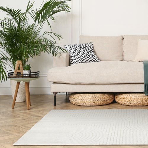Vloerkleed Boho Arches Pearl - Hiskiart
