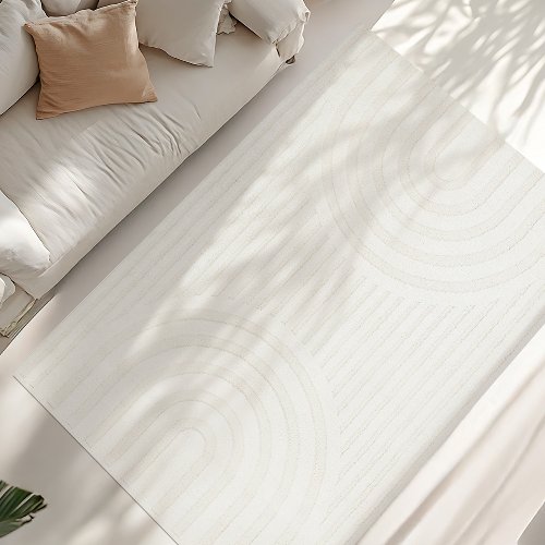 Vloerkleed Santorini Pearl - Hiskiart