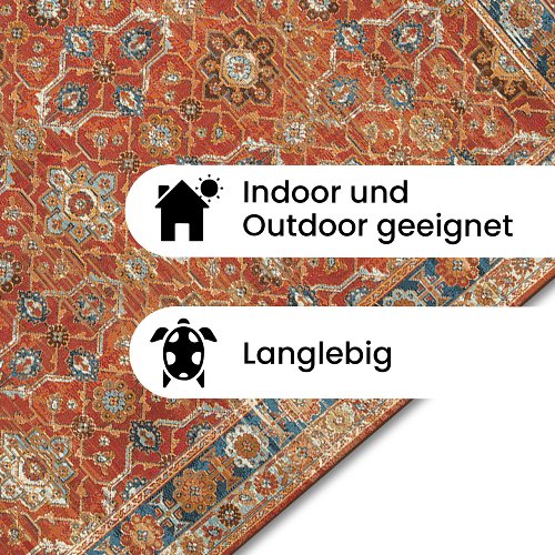 Vloerkleed Oriental Red - Hiskiart