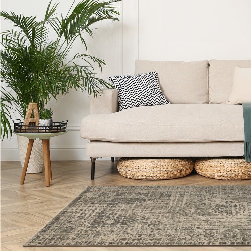 Vloerkleed Medina Greige - Hiskiart