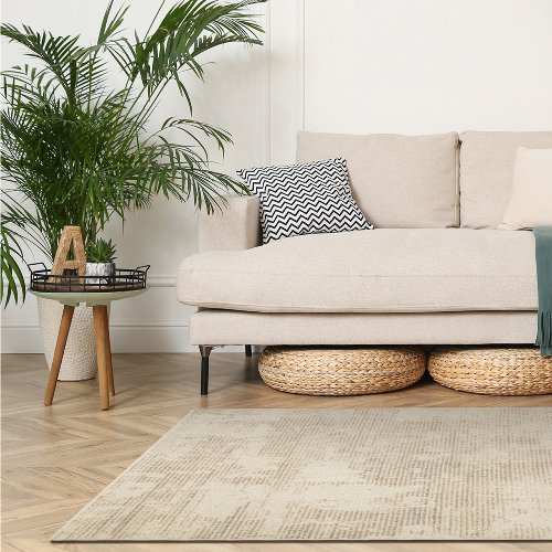 Vloerkleed Fresco Toffee Cream - Hiskiart